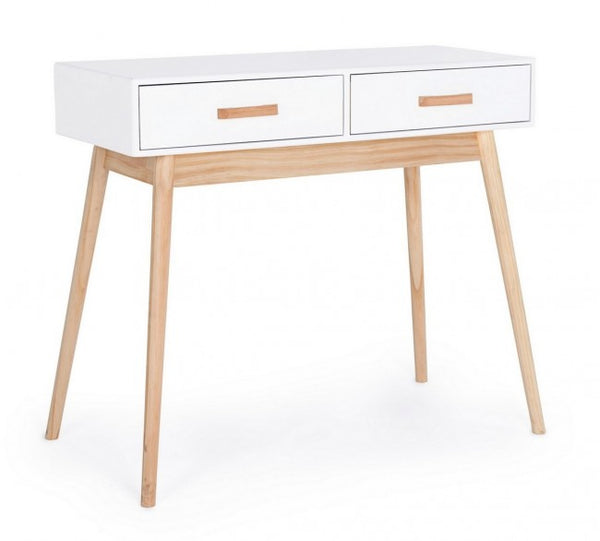 acquista Console 2 Tiroirs Ordinaire en Bois Blanc