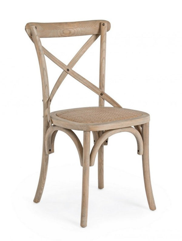 Chaise Cross Gris Naturel en Bois acquista