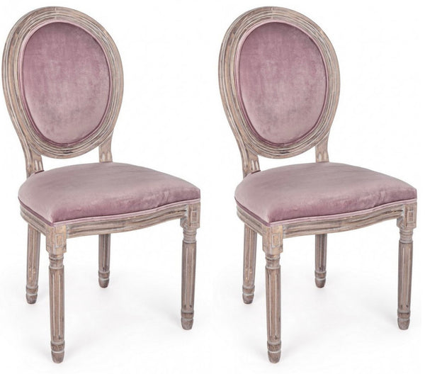 prezzo Lot de 2 chaises 48x46x96h cm Mathilde Woodrose