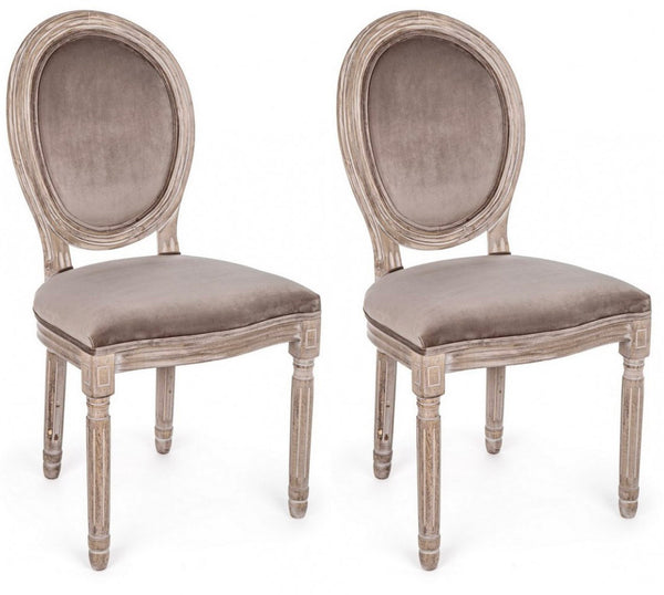 Lot de 2 chaises 48x46x96h cm Mathilde Tortora acquista