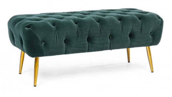 Banc Giacinta Green en Tissu Effet Velours Vert prezzo