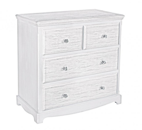 Commode Blanc 4 Tiroirs en Bois prezzo