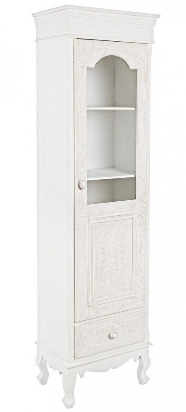 sconto Vitrine 1 Porte 1 Tiroir Clorine en Bois