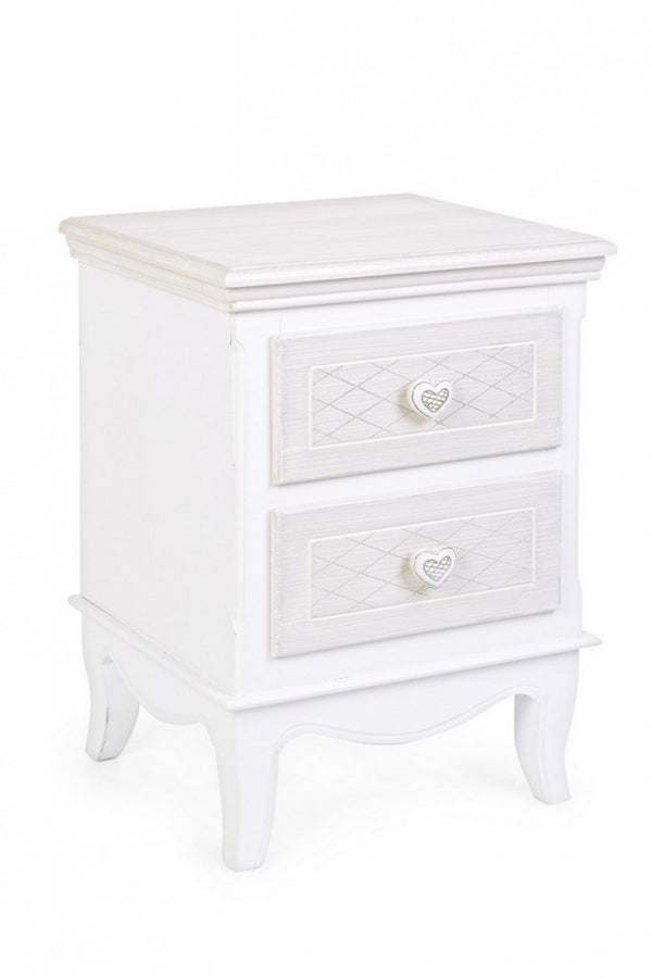 sconto Commode 2 Tiroirs Charlene en Bois