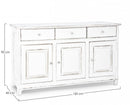 Credenza Colette 3 Ante 3 Cassetti in Legno-2