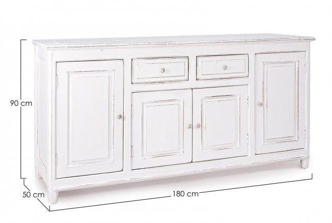 Credenza Colette 4 Ante-2 Cassetti in Legno-2