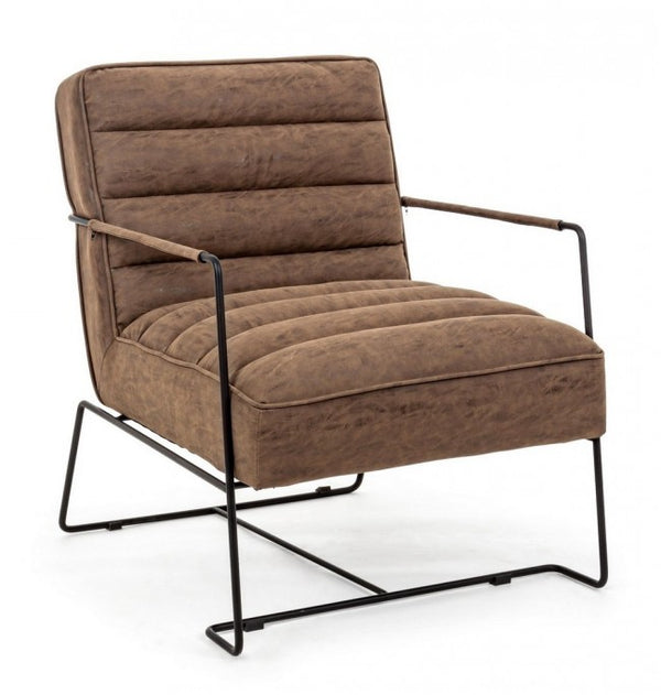 prezzo Fauteuil Brianna en similicuir marron