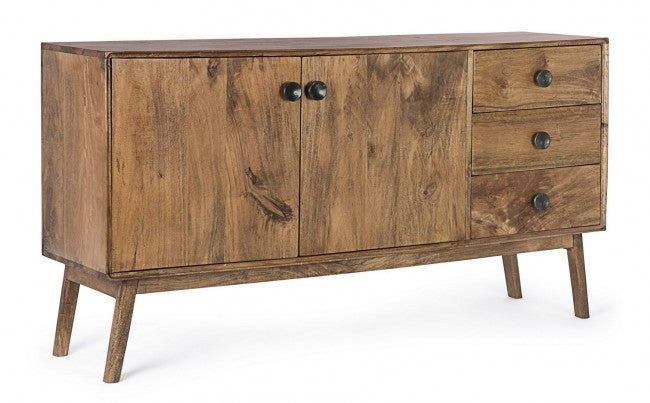 Credenza 2 Ante 3 Cassetti Sylvester in Legno-1