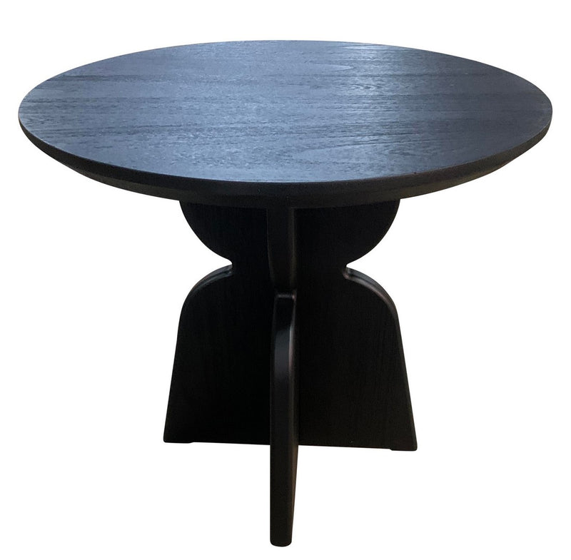 Tavolo da Soggiorno Ø80x76 cm in Legno Empire D80 Nero-1