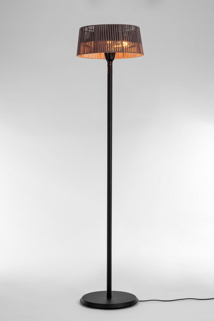 Lampada Riscaldante Elettrica Ø50x205 cm in Alluminio Holen Tortora-2