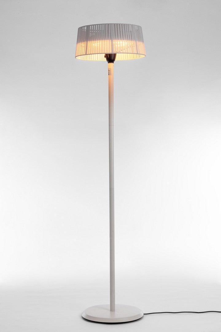 Lampada Riscaldante Elettrica Ø50x205 cm in Alluminio Holen Bianca-2