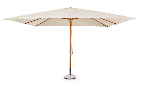 Parasol de jardin 3x4m en bois avec serviette en polyester naturel online