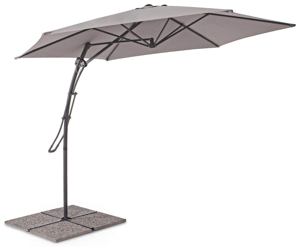 Parasol de jardin en acier décentralisé Ø3m Sorrento Tortora acquista