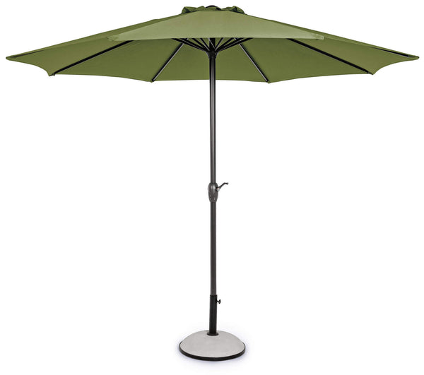 sconto Parasol de jardin Ø3 m Mât Aluminium Ø46 mm Toile Polyester Vert Olive