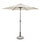 Kalife Parasol de Jardin avec Articulation 2,7m Ecru en Aluminium