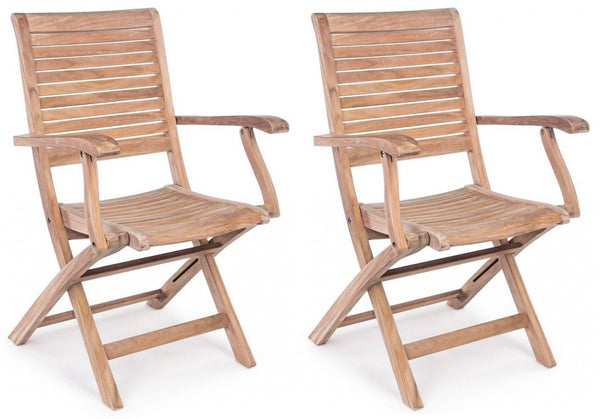 Lot de 2 chaises de jardin 58x59x91h cm avec accoudoirs Maryland online