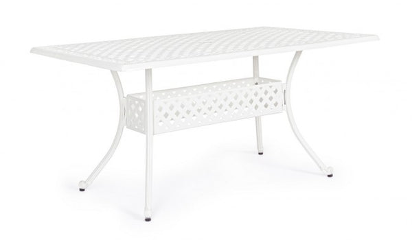 Table Ivrea Rett 160x90 cm Blanc en Aluminium prezzo