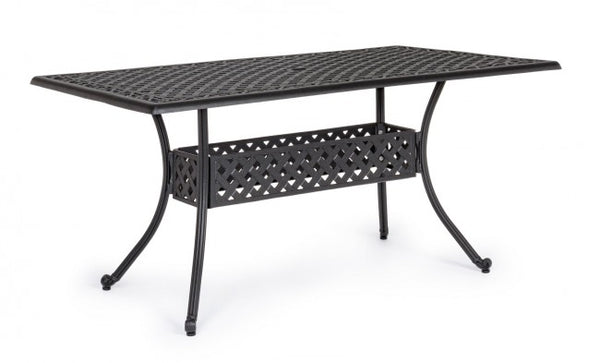 Table Ivrea Rett 160x90 cm Anthracite en Aluminium online