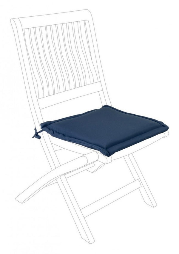 online Coussin de siège carré bleu Poly180 en tissu pour l'extérieur