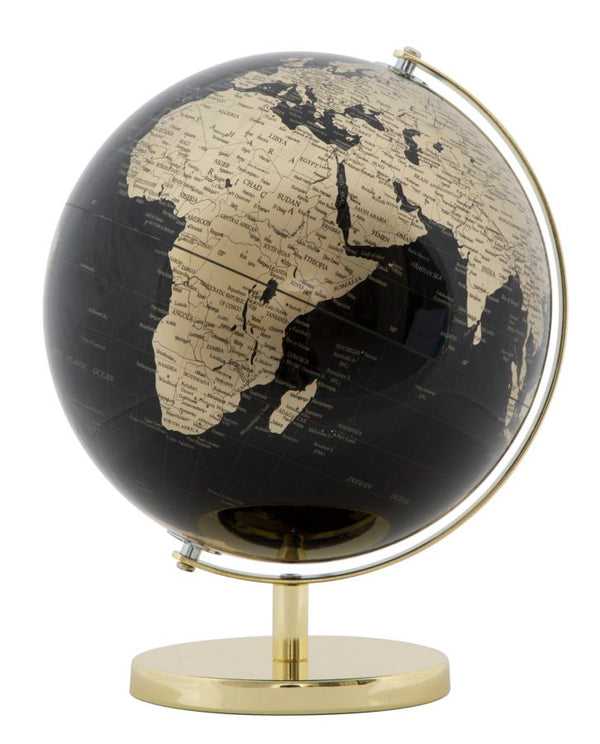 acquista Globe Doré Ø25x34 cm Plastique et Fer Noir et Doré