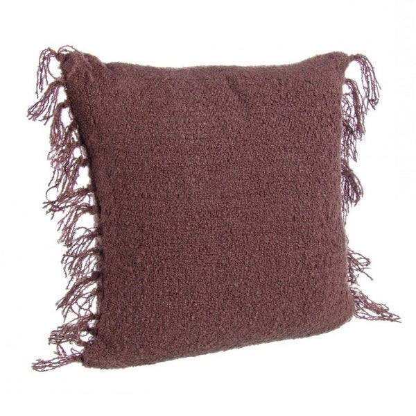 prezzo Coussin Fatima Bordeaux 45x45 cm en Tissu