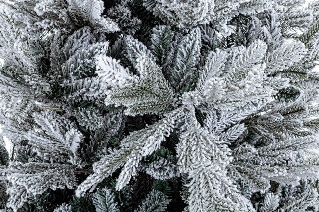 Albero di Natale Artificiale Innevato 210 cm 3144 Rami Verde-2