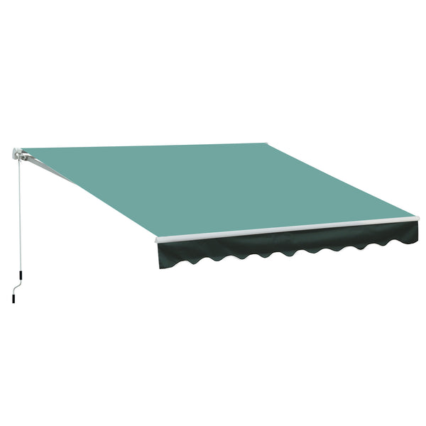 sconto Auvent 295x250 cm en Aluminium et Polyester Vert