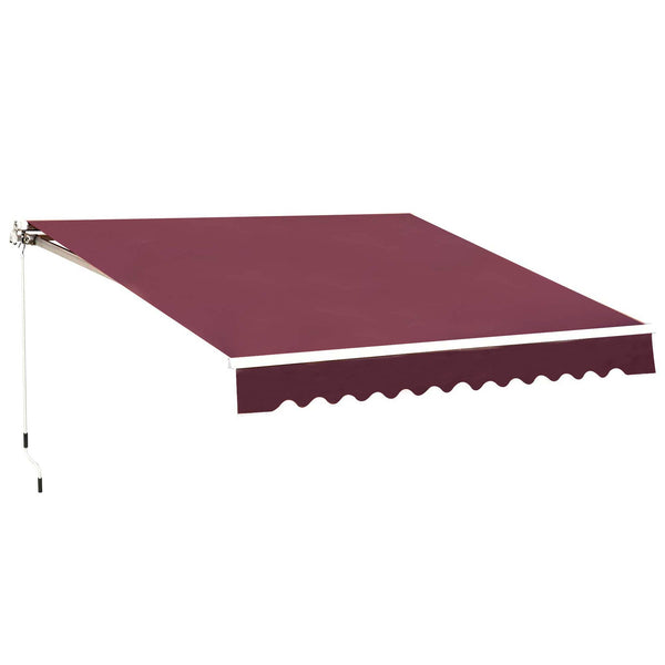 prezzo Auvent 295x250 cm en Aluminium et Polyester Rouge Foncé