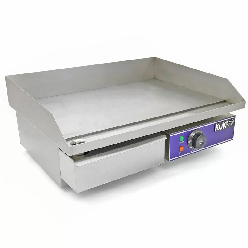 Piastra Elettrica da Cucina 50 cm in Acciaio Inossidabile-7