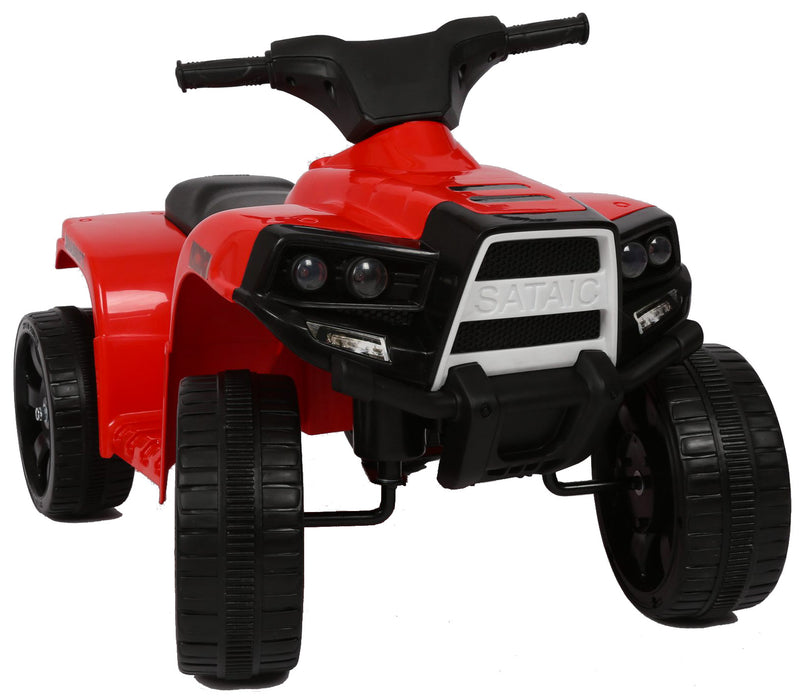 Mini Quad Elettrico per Bambini 6V Nero e Rosso-2