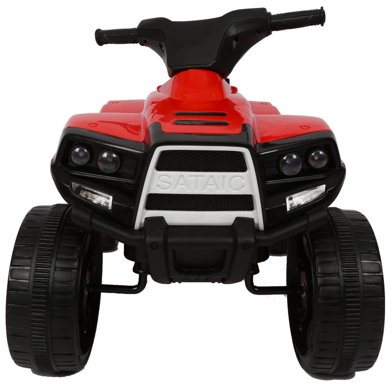 Mini Quad Elettrico per Bambini 6V Nero e Rosso-4