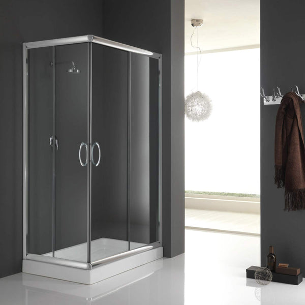 prezzo Cabine de douche 2 portes coulissantes en cristal H200 Fosterberg Aarhus