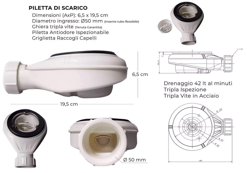 Piatto Doccia in Pietra Bonussi Everest Sabbia 70x80 cm-9