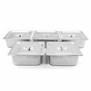 Espositore a Bagnomaria per Ristoranti Pizzerie con 5 Vaschette in Acciaio Inox-6