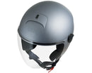 Casco Jet per Scooter Visiera Lunga CGM Florence 107A Verde Opaco-3