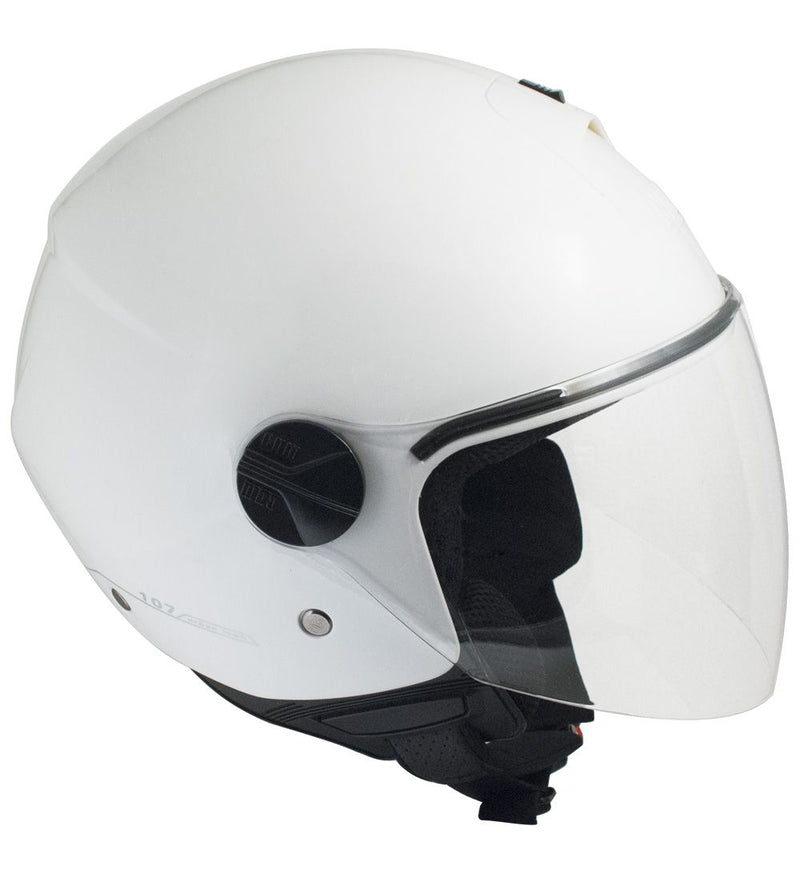 Casco Jet per Scooter Visiera Lunga CGM Florence 107A Bianco-1