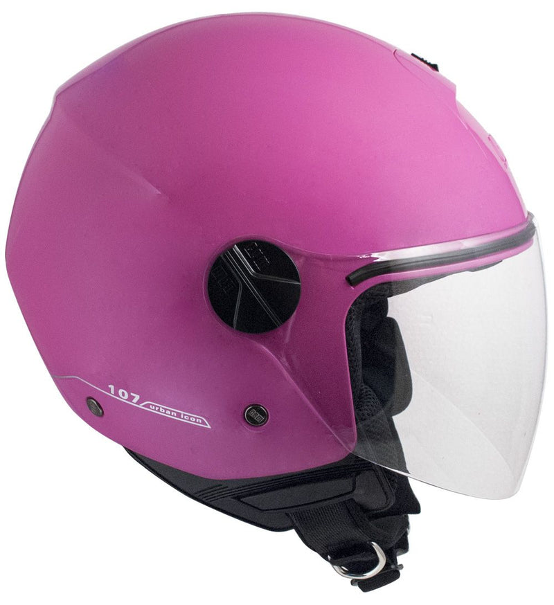 Casco Jet per Scooter Visiera Lunga CGM Florence 107A Fucsia -1