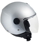 Casco Jet per Scooter Visiera Lunga CGM Florence 107A Argento -1