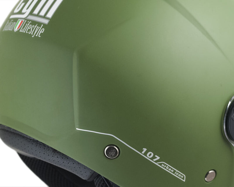 Casco Jet per Scooter Visiera Sagomata CGM Florence 107A Nero Opaco-5