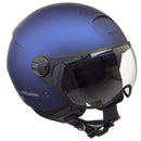 Casco Jet per Scooter Visiera Sagomata CGM Florence 107A Blu Opaco-1