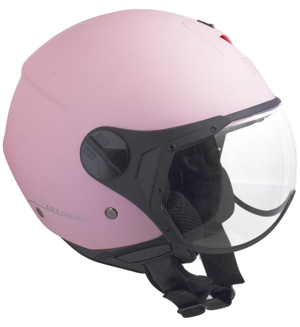 acquista Casque Jet pour Scooter Forme Visière CGM Florence 107A Mat Rose