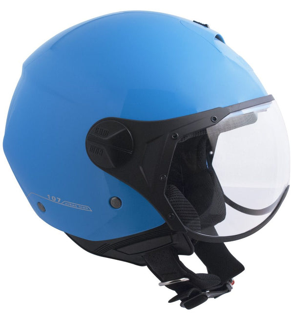 Casque Jet pour Scooter CGM Florence 107A Visière Bleue Forme acquista