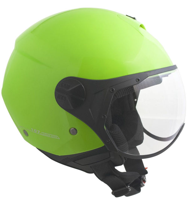 sconto Casque Jet pour Scooter CGM Florence 107A Visière Forme Verte