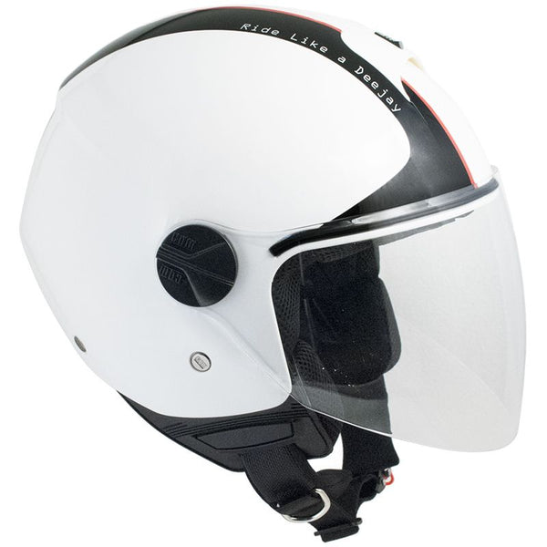 sconto Casque Jet pour Scooter Visière Longue CGM Deejay 107DJ2 Blanc