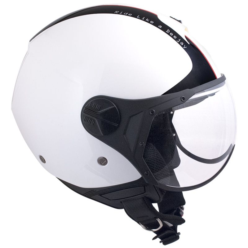 Casco Jet per Scooter Visiera Sagomata CGM Deejay 107DJ2 Bianco -1