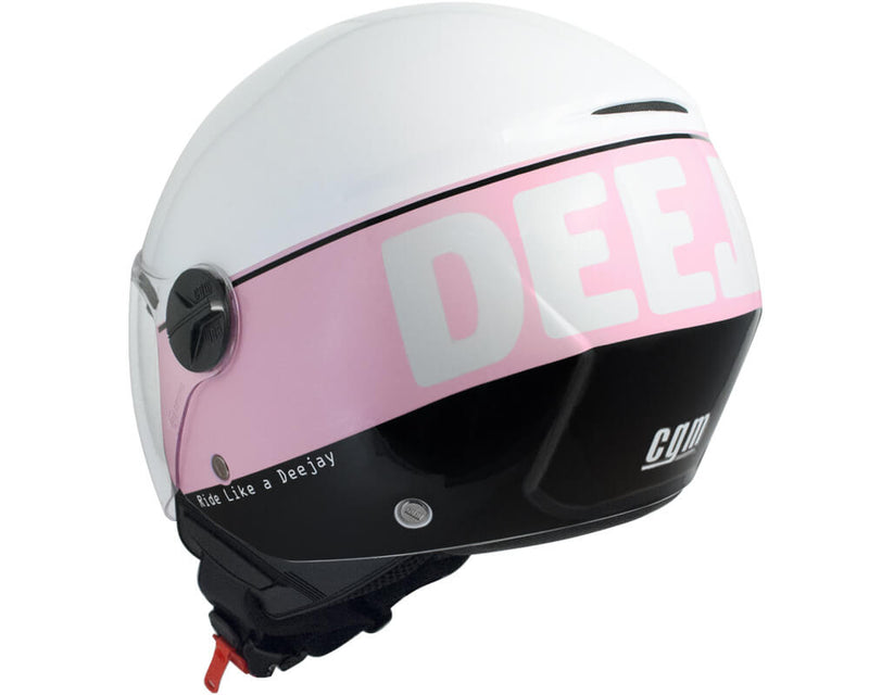 Casco Jet per Scooter Visiera Lunga CGM Deejay 107DJ3 Rosa -3