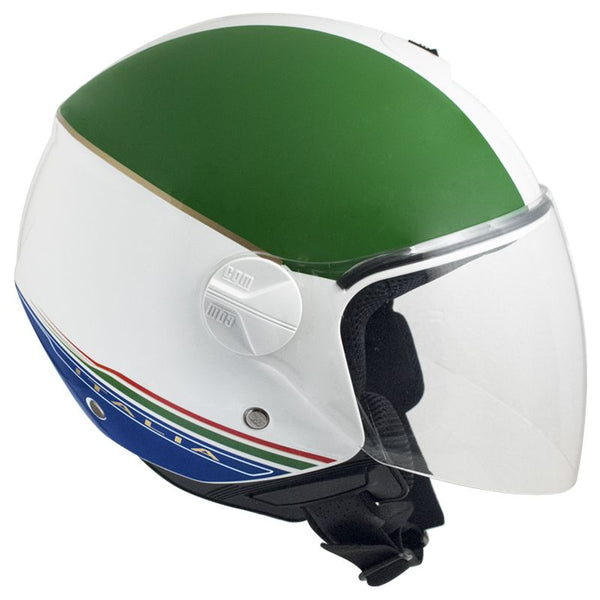 sconto Casque Jet pour Scooter Visière Longue CGM Italia 107I Blanc