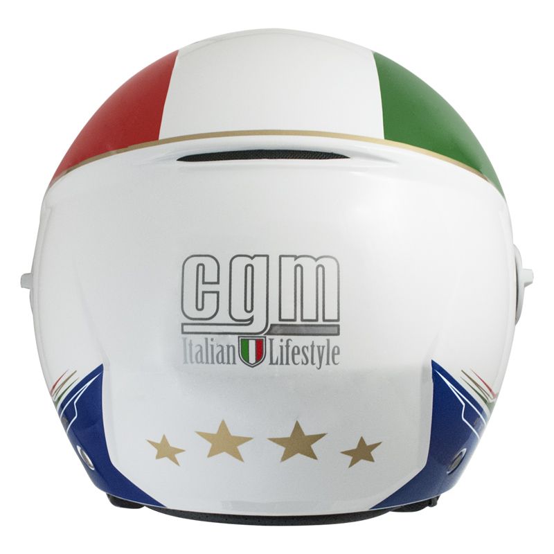 Casco Jet per Scooter Visiera Lunga CGM Italia 107I Bianco -2