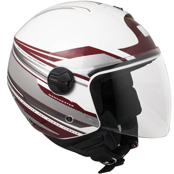 acquista Casque Jet pour Scooter Visière Longue CGM Manchester 107X Blanc