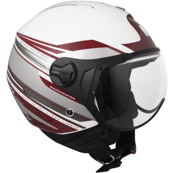 sconto Casque Jet pour Scooter CGM Manchester 107X Visière Forme Blanc